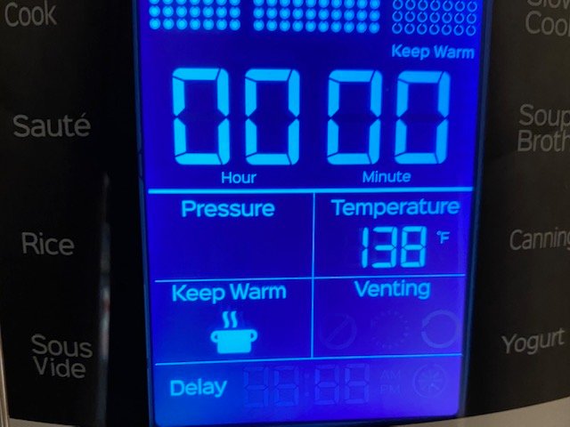 Image of Instant pot WITH custom temperature setting (such as Duo Evo...