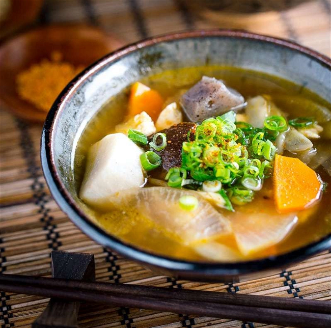Image of Japanese Vegetable and Tofu Soup