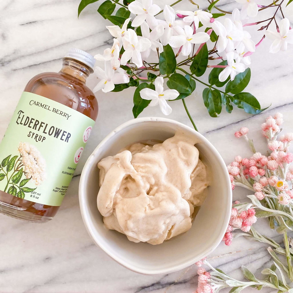 Elderflower Banana Icecream