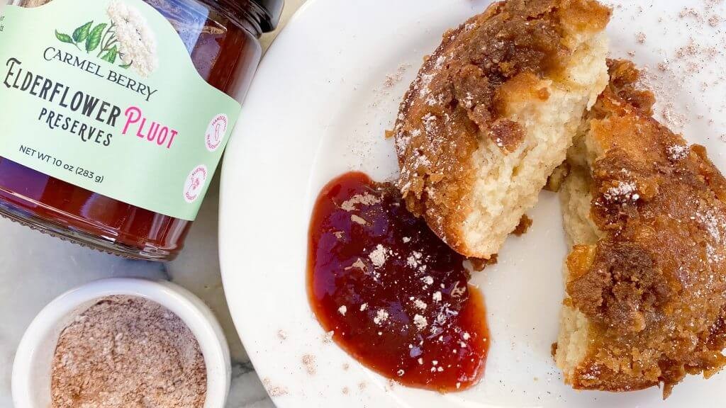 Image of Elderflower Pluot Coffee Cake