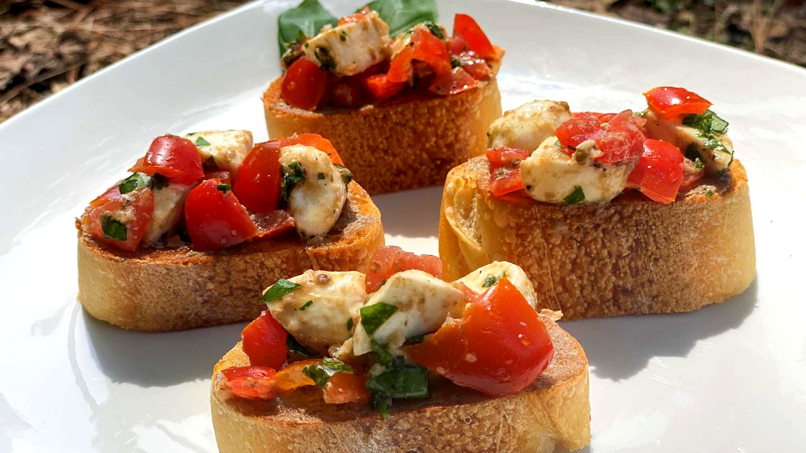 Image of White Truffle Caprese Bruschetta