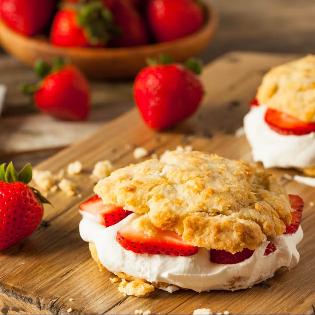 Elderflower Strawberry Shortcake