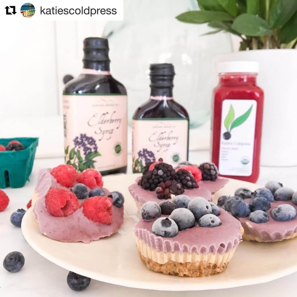 Elderberry Cheesecake Bites
