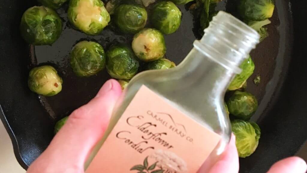 Image of Elderflower Glazed Brussel Sprouts