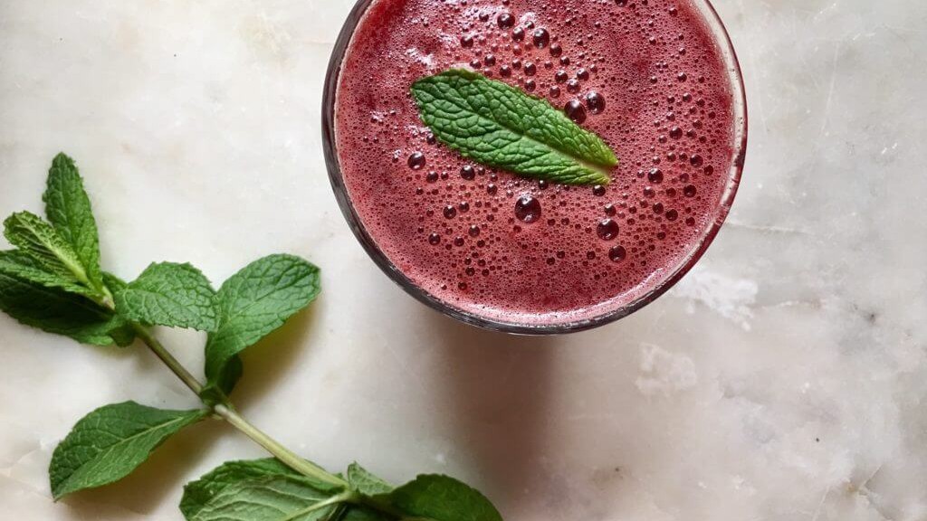 Image of Purple Pick-Me-Up Immunity Boosting Elderberry Smoothie