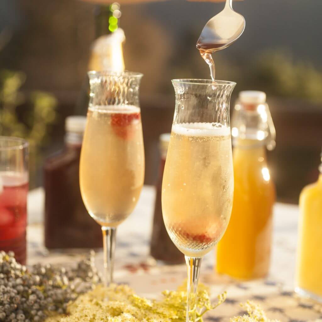 Elderflower Champagne Cocktail