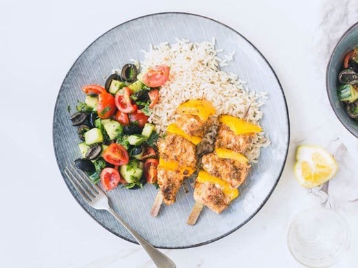 Image of Red Pesto Fish Skewers