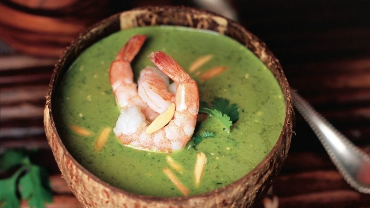 Image of Creamy Almond and Herb Soup