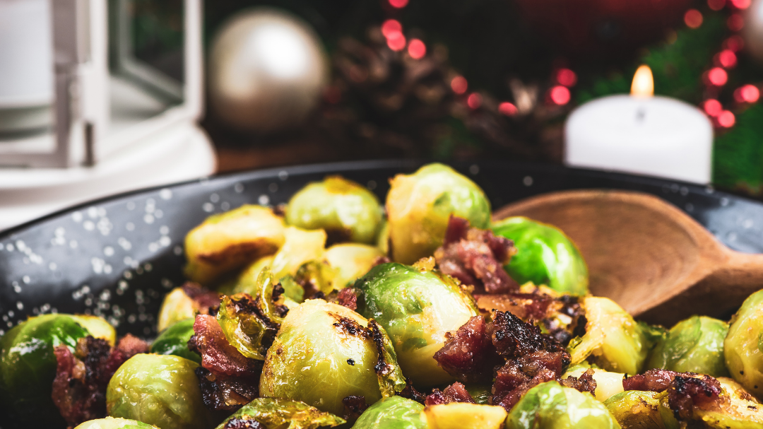 Image of Balsamic Roasted Brussels Sprouts with Bacon