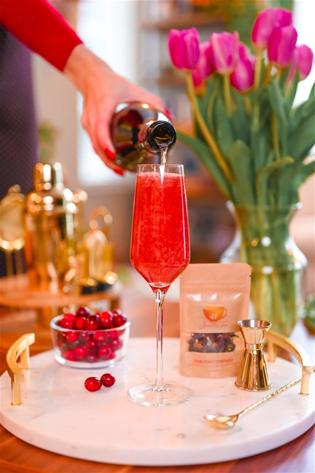Image of Cran-Pear-Y Sparklers: Easy Prosecco Cocktails