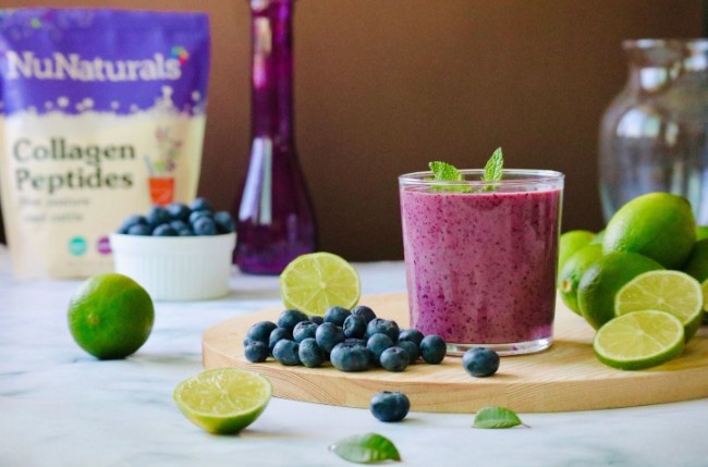 Image of Blueberry Lime Collagen Smoothie