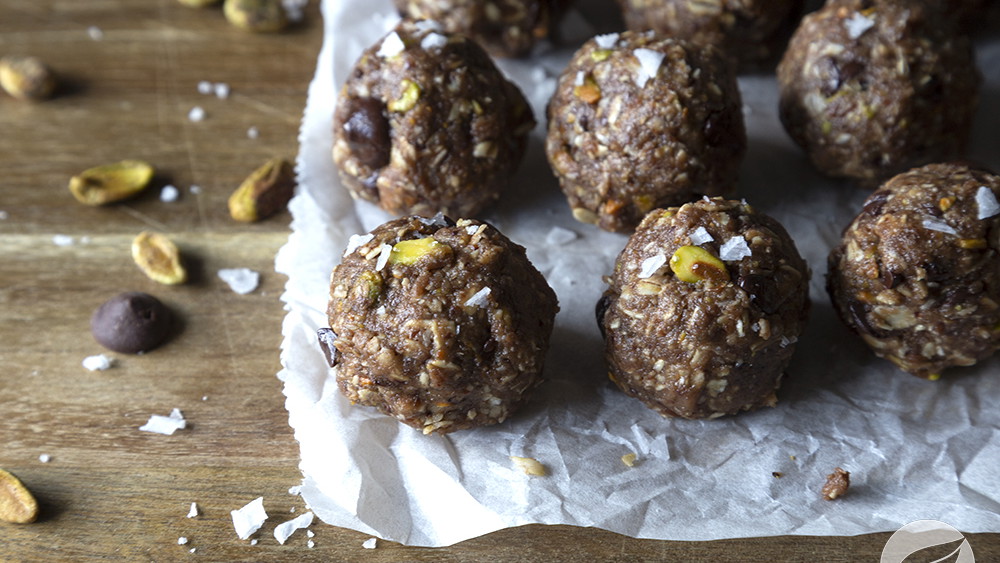 Image of Tahini Chocolate Pistachio Bites