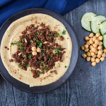 Hummus with Baharat Spiced Beyond Burger®
