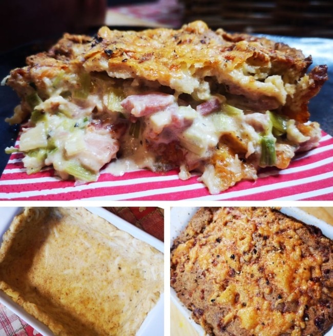 Image of 1 Pie Crust 4 Ways - Creamy Chicken & Ham Pie