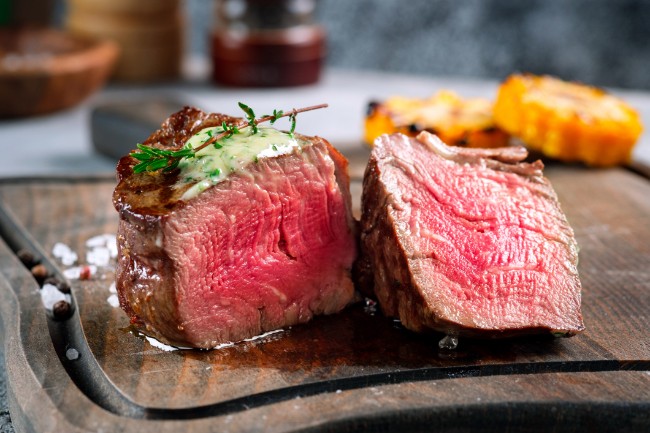 Image of Pan Seared Filet Mignon with Herd Butter