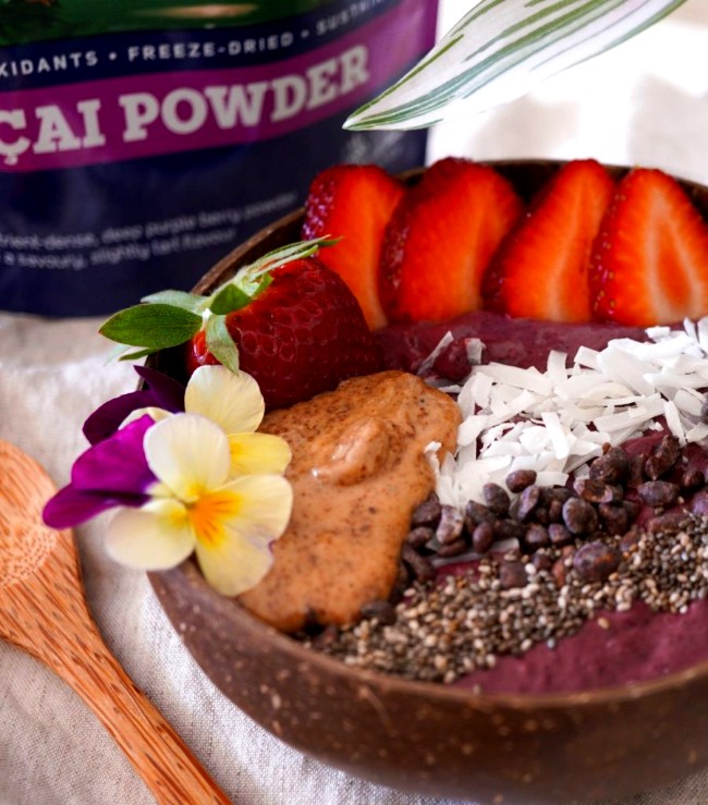 Image ofChocolate Acai Superfoods Smoothie Bowl