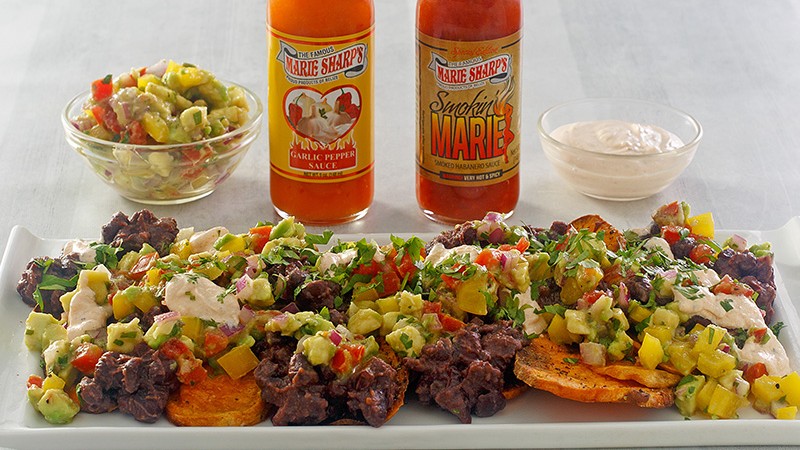 Image of Sweet Potato Nachos with Smoky Crema