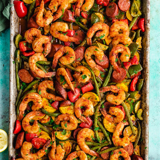 Image of Spicy Shrimp and Sausage with Piri Piri Aioli