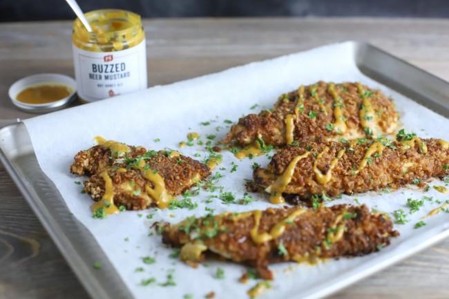 Image of Pretzel Crusted Fish with Hot Honey Mustard