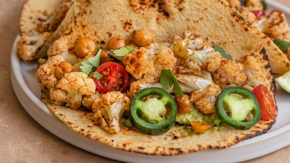 Image of Cauliflower and Chickpea Tacos