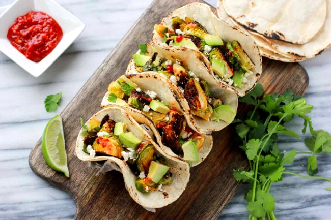 Image of Spicy Bruussels Sprout Tacos