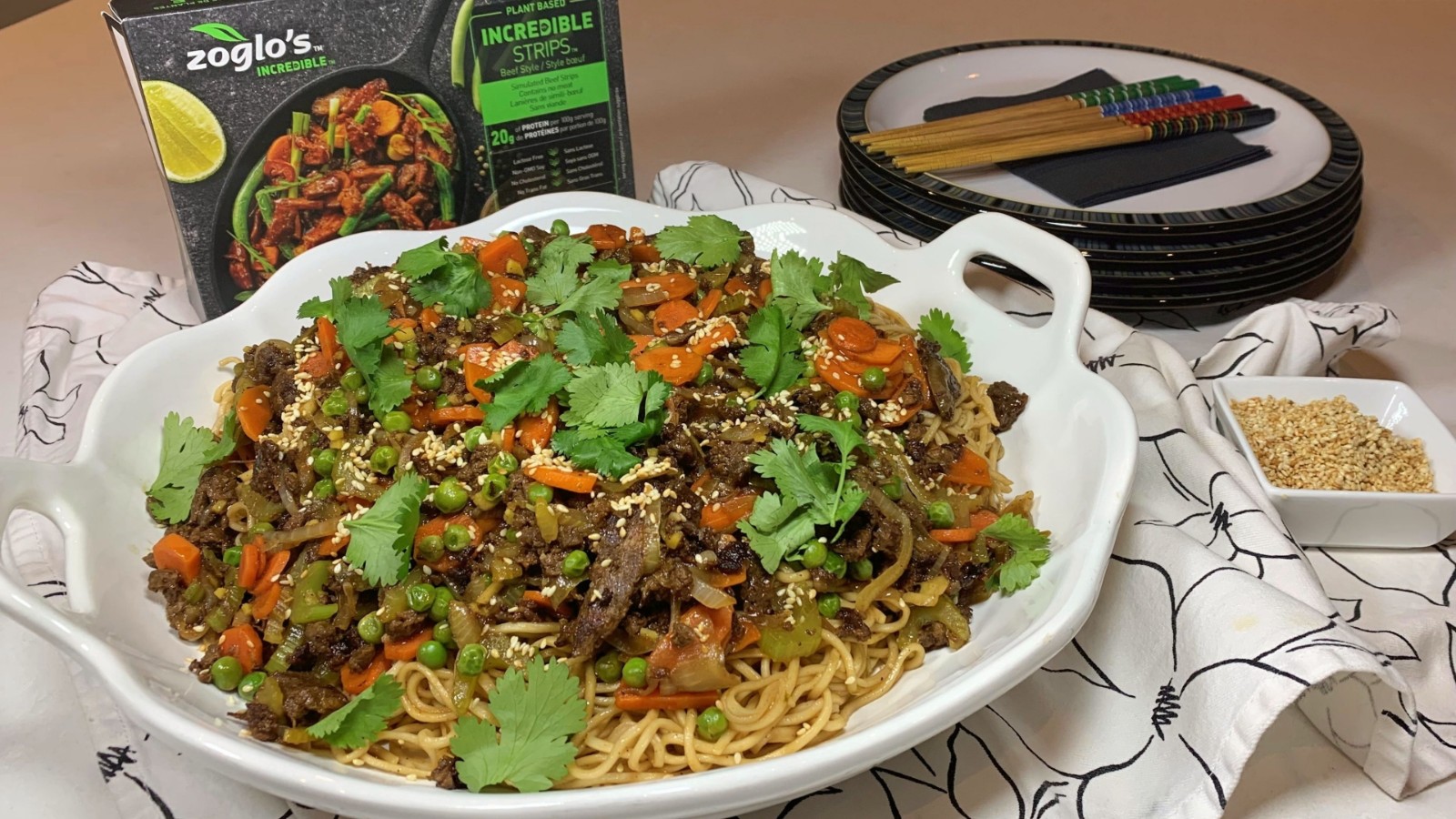 Image de Sauté de style boeuf asiatique avec nouilles