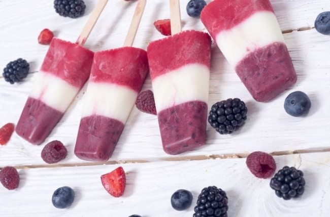 Image of Red, White, & Blue Popsicles