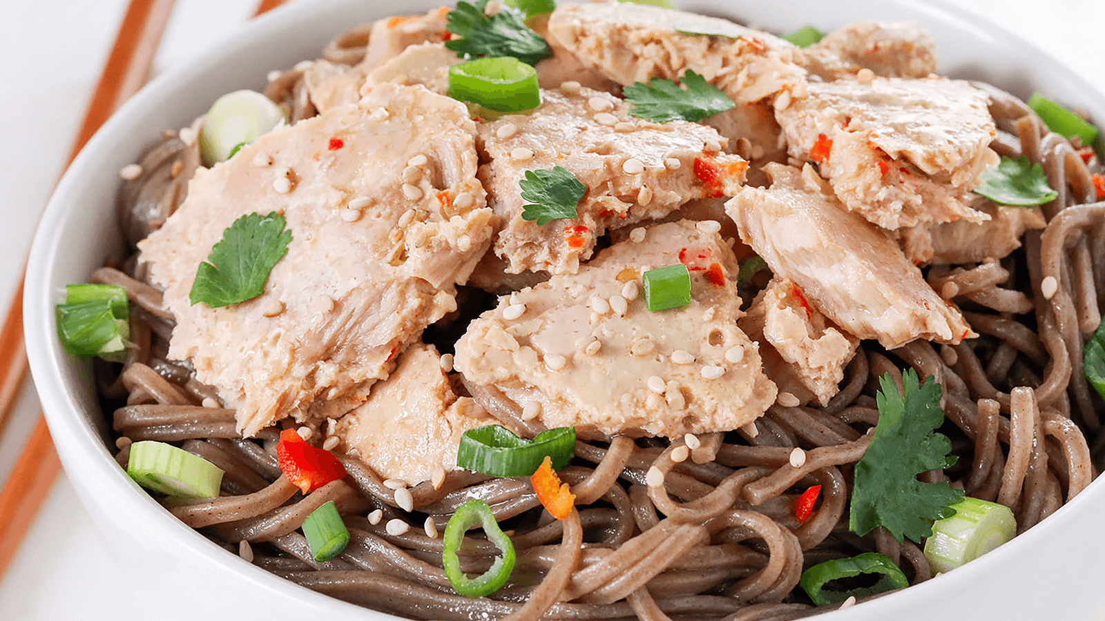 Sweet Chili Pepper Albacore Tuna Noodle Salad | Wild Planet Foods
          
       recipe
