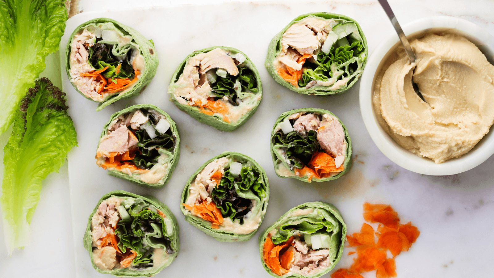 Image of Tuna & Hummus Pinwheels