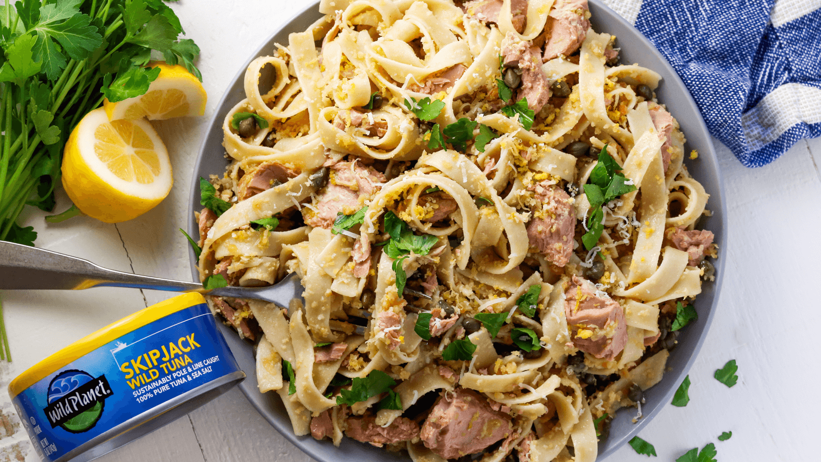 Image of Zesty Lemon and Tuna Pasta