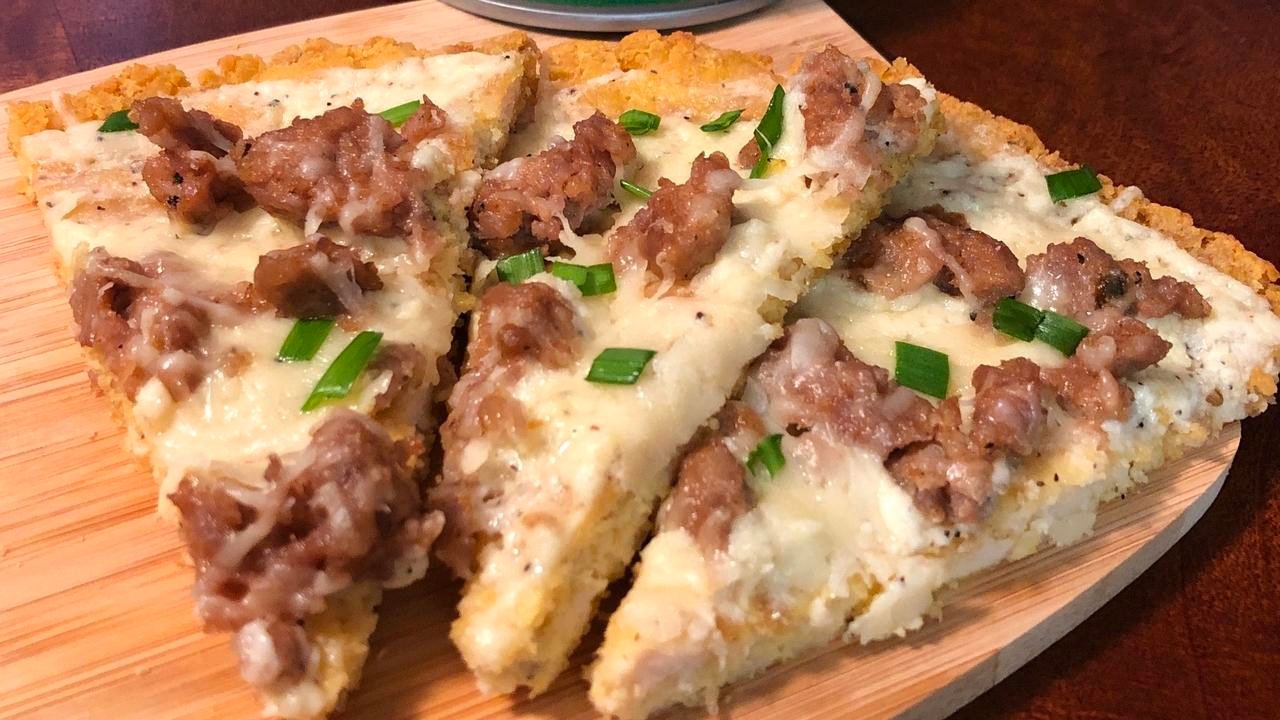 Keto-Friendly Chicken Crust Pizza | Wild Planet Foods recipe