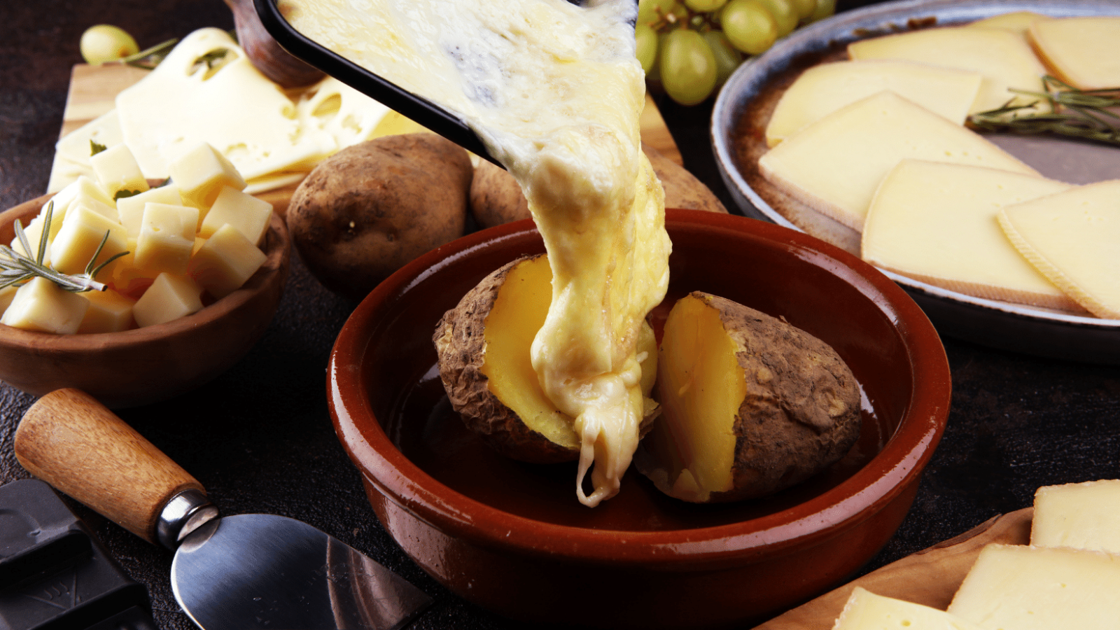 Image of Raclette Dinner Recipe with Roasted Vegetables