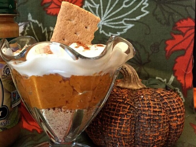 Image of No-bake Pumpkin Pie in a Cup