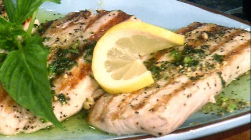 Seared Mahi Mahi with Zesty Basil Butter