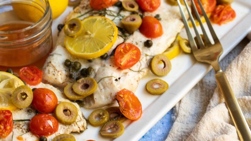 Image of Mediterranean Baked Halibut