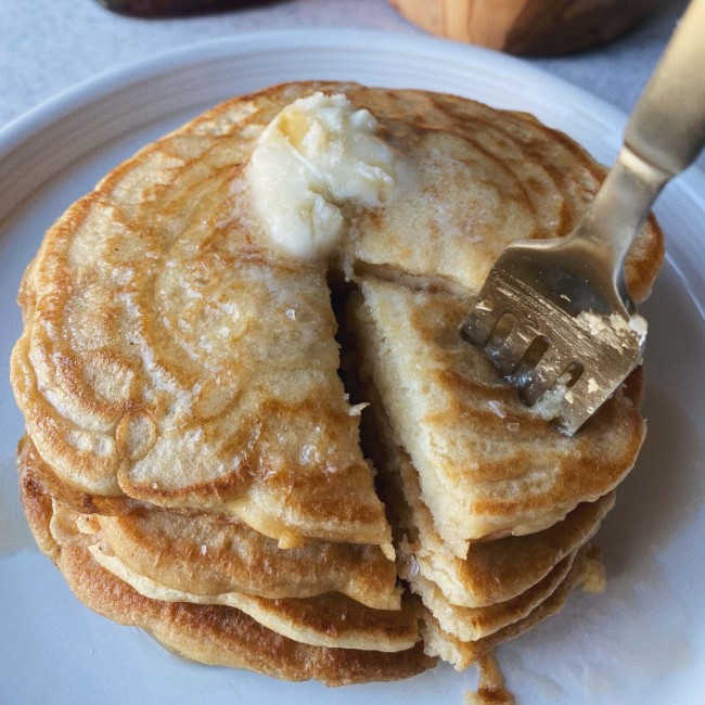 Image of Easy Sourdough Pancakes