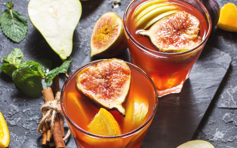 Fig Bourbon Cider Smash
