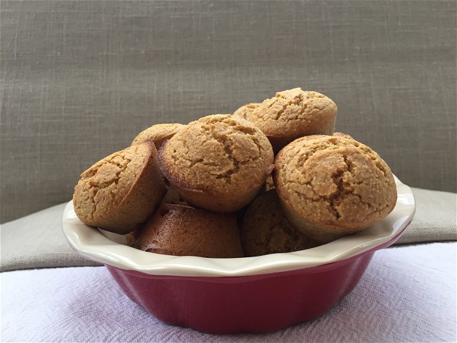 Image of Corn Muffins with a Peanut Butter Twist