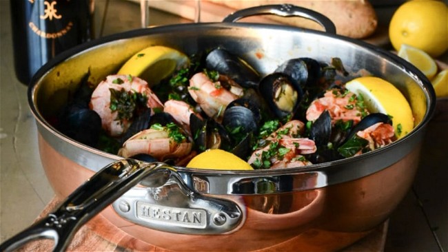 Image of Zimmy’s Nook’s Spicy Mussels and Shrimp “Soup”