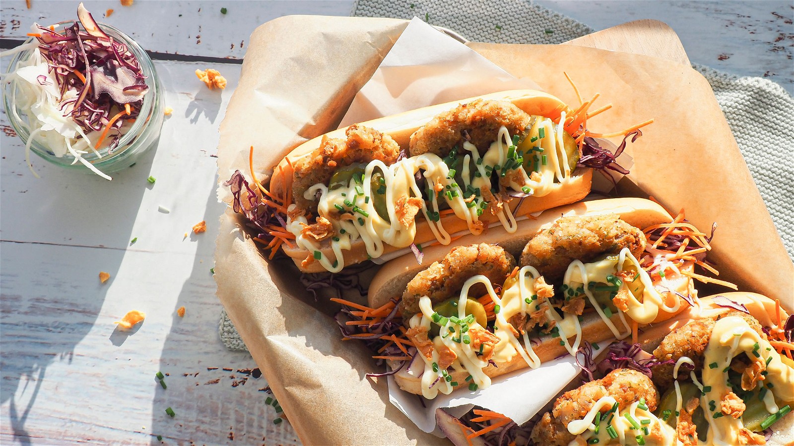 Image of Vegane Hot Dogs im Brezel-Style