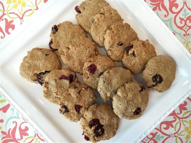 Image of Peanut Butter Oatmeal with Cranberries Cookie