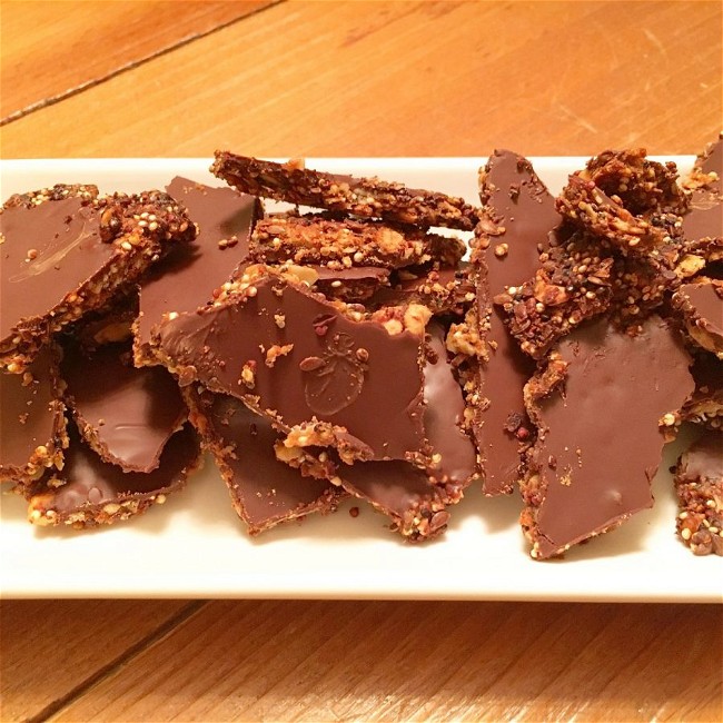 Image of Peanut Butter Chocolate Quinoa Brittle