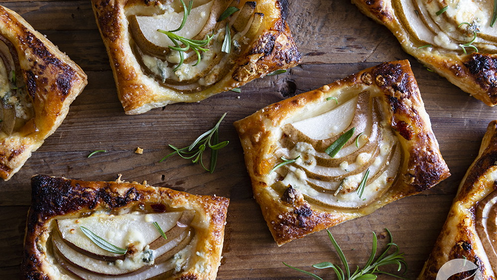 Image of Pear Blue Cheese Pastry Tarts