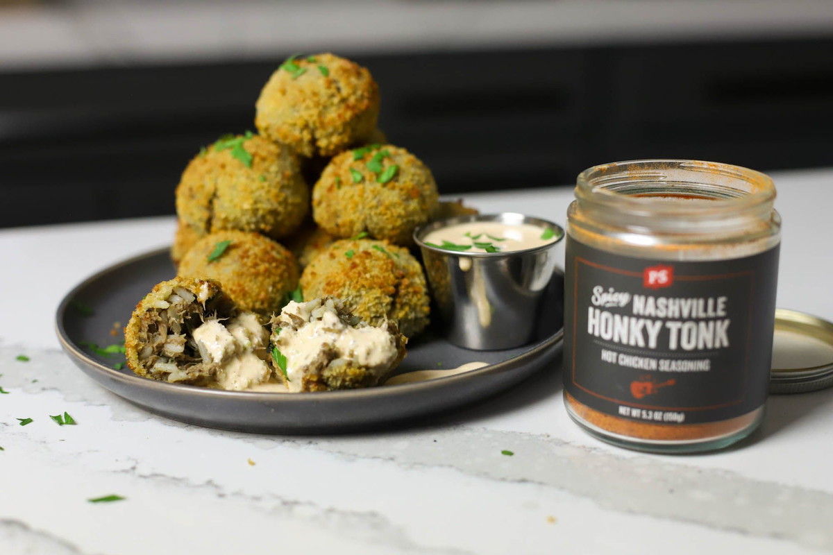 Boudin Balls with Remoulade