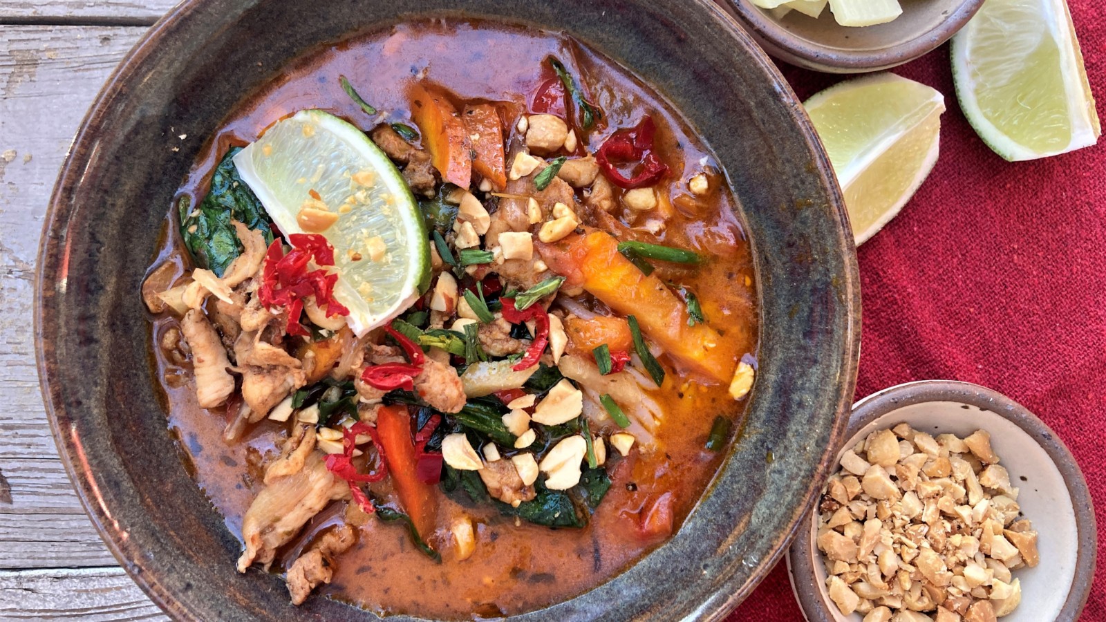 Image of Thai Red Curry Chicken Soup