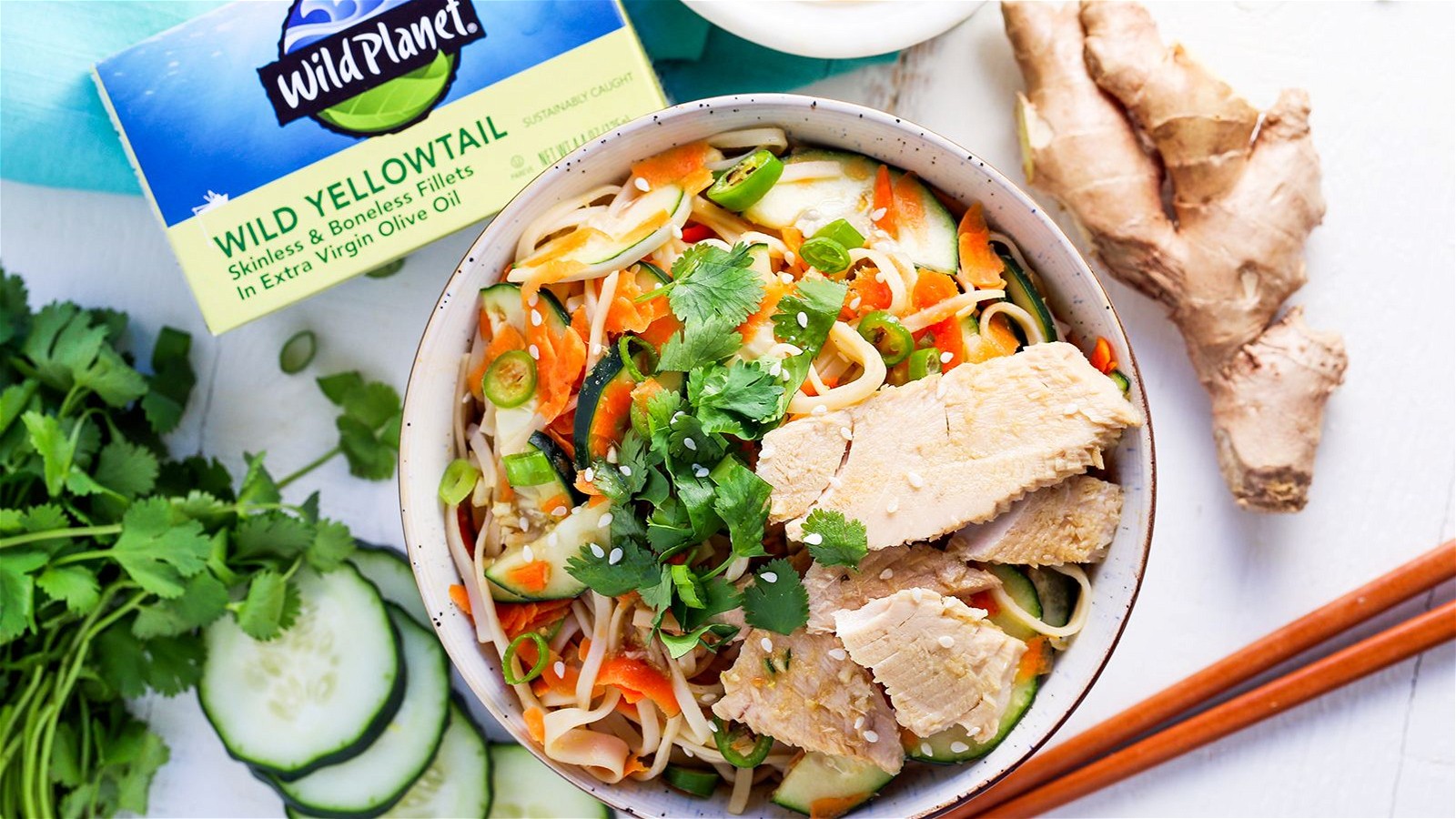 Image of Yellowtail Rice Noodle Salad