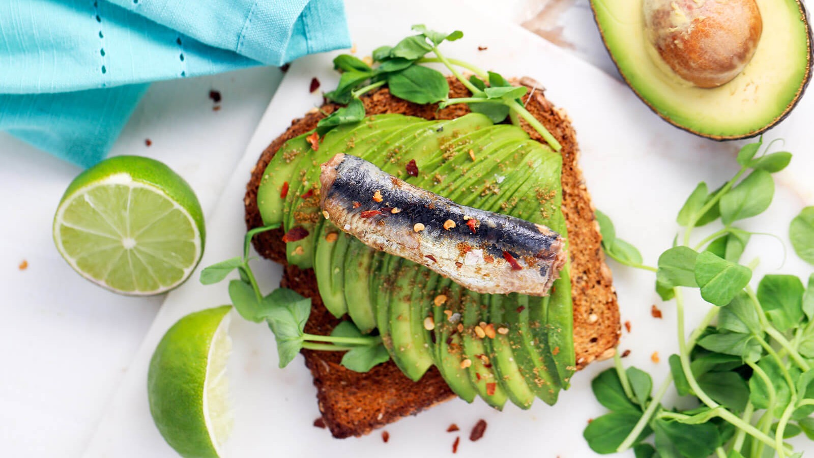 Avocado Lime Sardine Tartine | Wild Planet Foods recipe