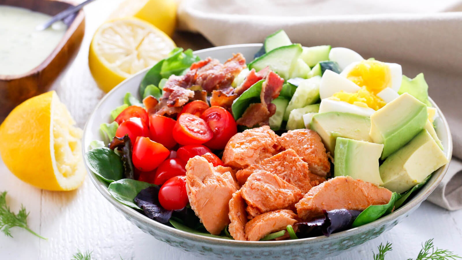 Image of Sockeye Salmon Cobb Salad