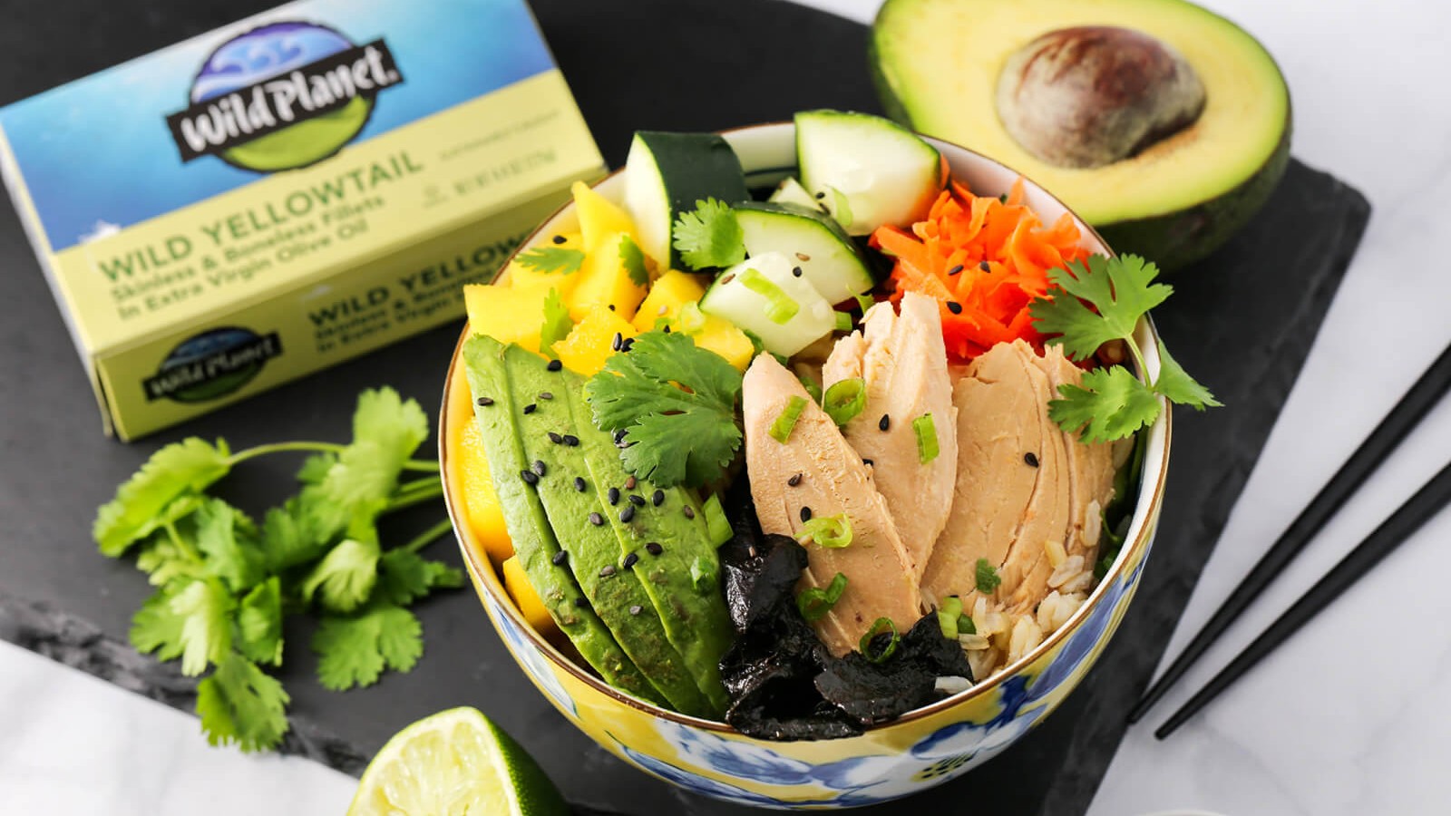 Image of Poke-Style Yellowtail Bowl