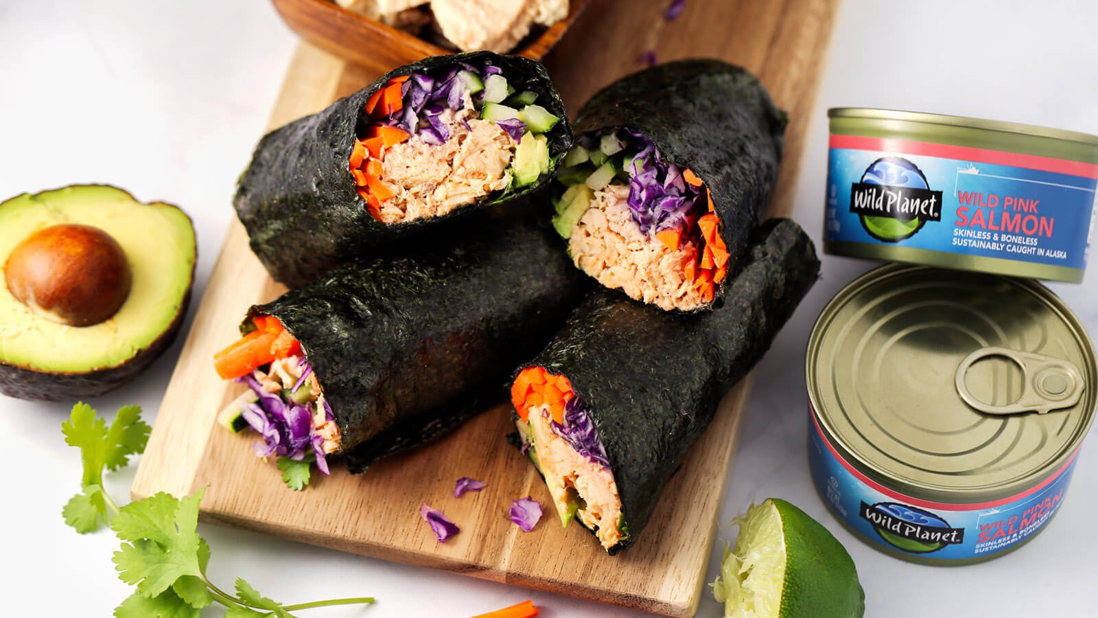 Spicy Salmon Nori Wraps-image